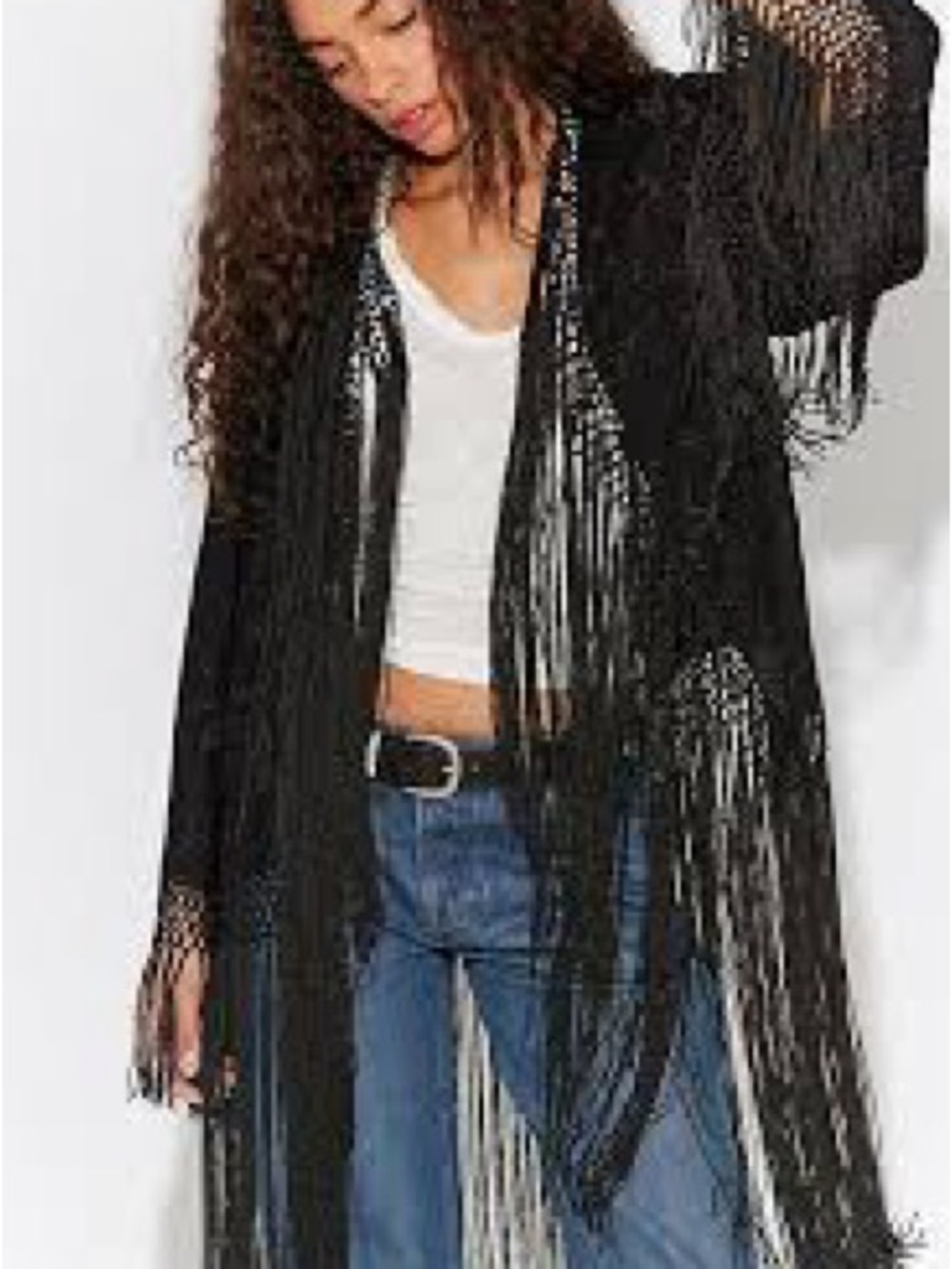 Free People London Nights Piano Duster One Size